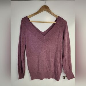 Reitmans Mauve V-Neck Sweater